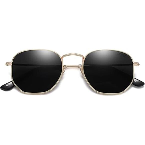 Square Polarized Sunglasses for Women Men Small Hexagonal Polygon Shades - Picture 12 of 12